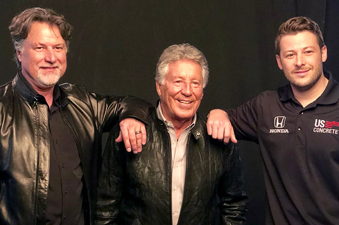 Mario Andretti, Michael Andretti and Marco Andretti