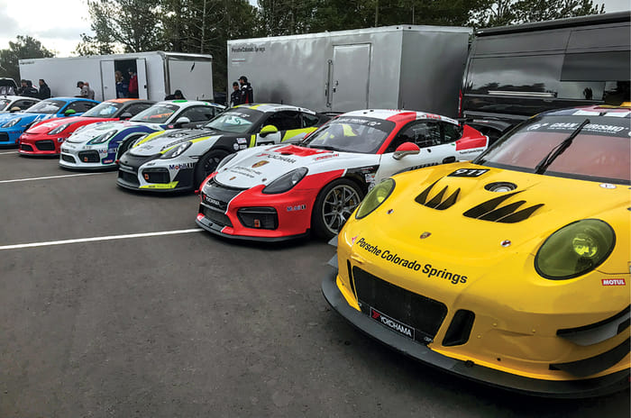 Porsches at Pikes Peak