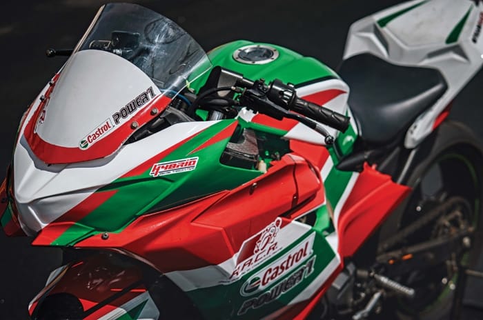 Race-spec Kawasaki Ninja 300 ride experience
