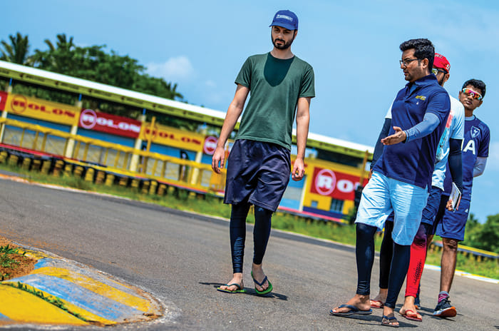 Atomic Motorsport racing school track walk