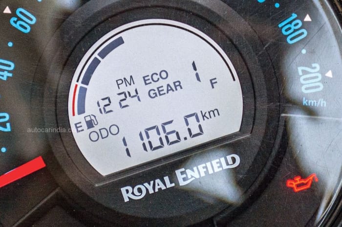 Royal Enfield Super Meteor 650 fuel gauge