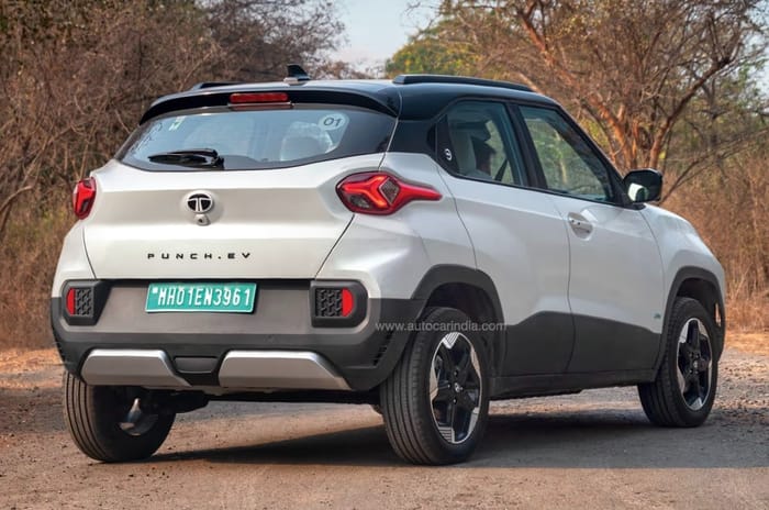 Tata Punch EV rear right static