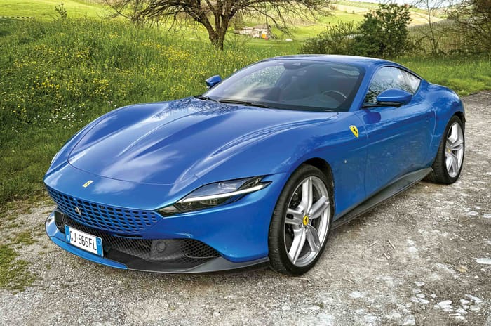 Ferrari Roma in blue color