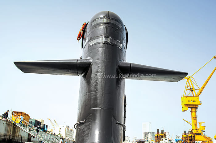 SUV vs Sub: Porsche Cayenne e-hybrid and Kalvari-class submarine