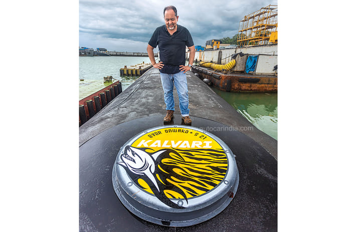 SUV vs Sub: Porsche Cayenne e-hybrid and Kalvari-class submarine