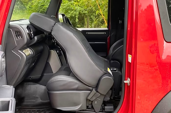 Mahindra Thar front seats