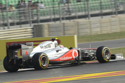 McLaren’s Lewis Hamilton topped the charts in FP1 only to be handed a three-place grid penalty for setting his quickest time under yellow flags.