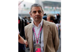 ‘Mr Bean’ Rowan Atkinson was a McLaren guest for the weekend.