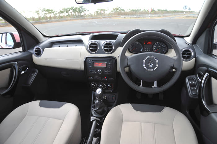 Cabin design is neat and the dashboard is very practical though shiny plastics means it doesn't look premium.
