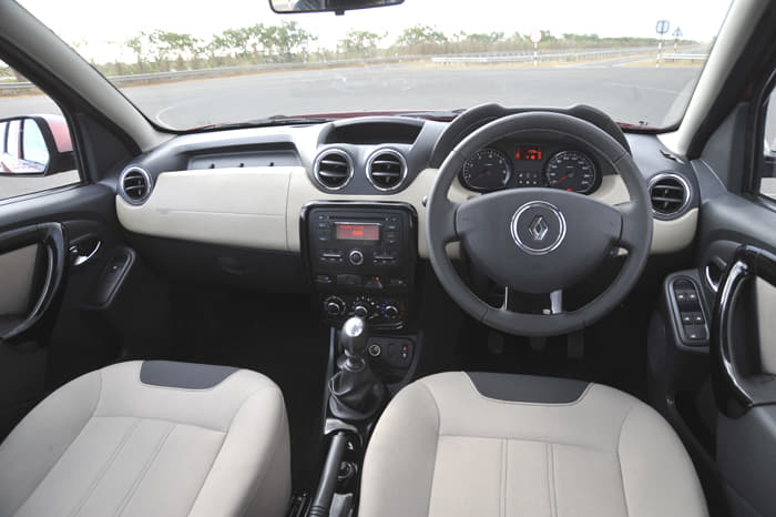 Cabin design is neat and the dashboard is very practical though shiny plastics means it doesn't look premium.