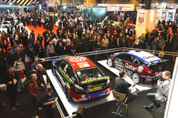 The main Autosport stage drew crowds with a succession of star guests