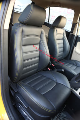 The Xtreme concept features black leather seats with yellow stitching.