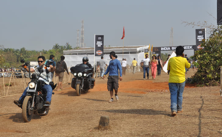 Sometimes you could hear the music over the sound of the bikes riding in