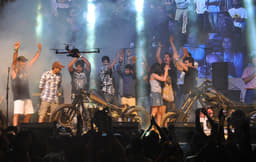 The participants at the biker build-off.