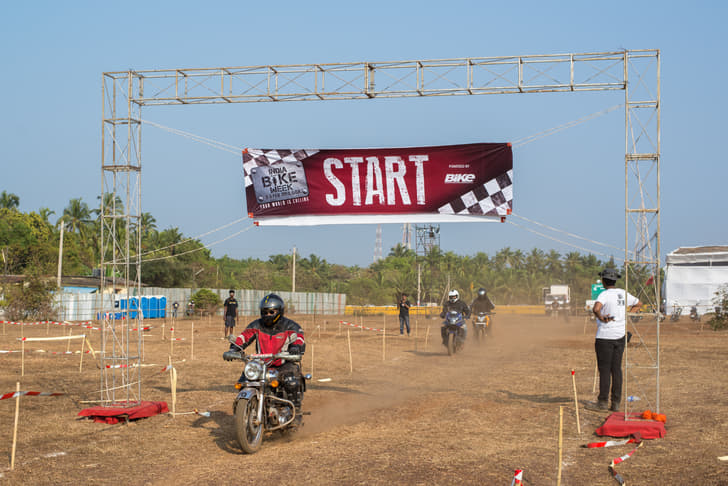 One of the most popular events at the festival was the dirt track races.