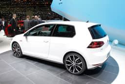 Also on display was the Golf R-Line. 