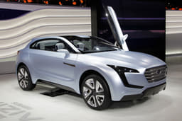 This is the Subaru Viziv concept. It hints at future design language and hybrid powertrain technology for the brand. 