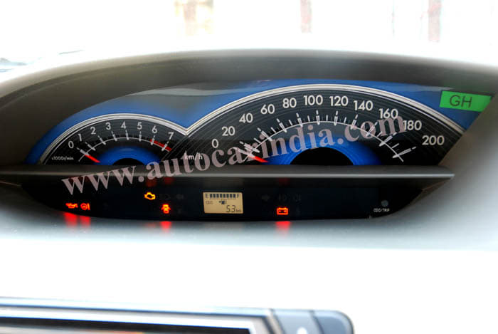 The speedometer console is also new and has a blue backlight now. 