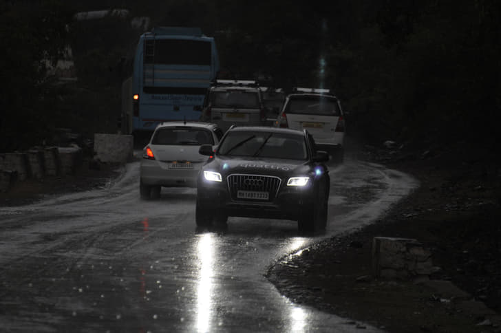 Hit by a lot of rain en route to Srinagar.