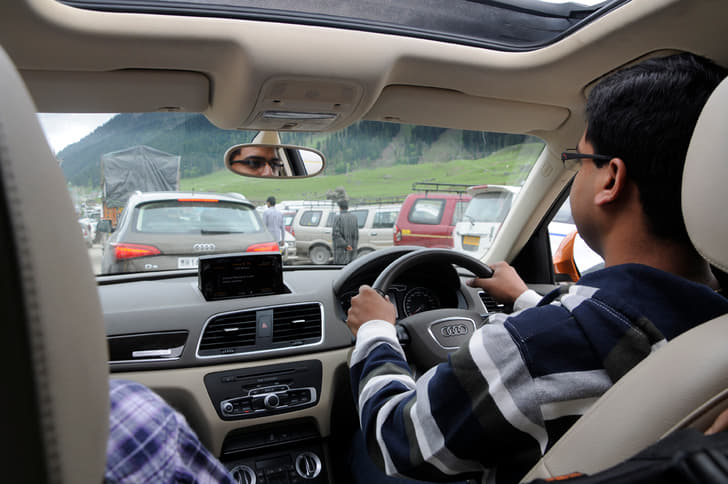 The winners of the Audi GIqD contest also drove most of the route.
