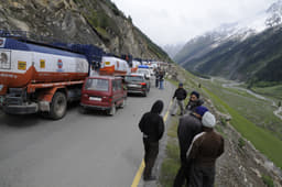 We don't mind traffic when the view is fantastic.