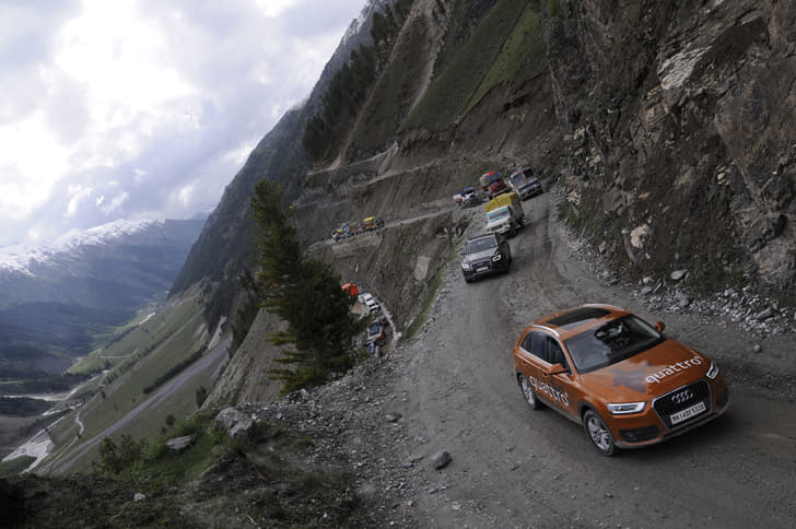 Exercise extreme caution on these roads.