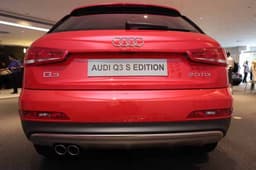 Rear styling remains similar to the regular Audi Q3. 