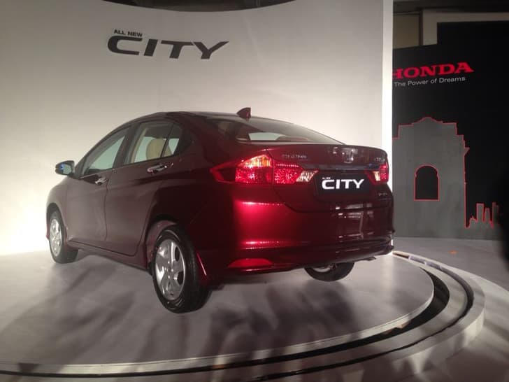 New Honda City rear view