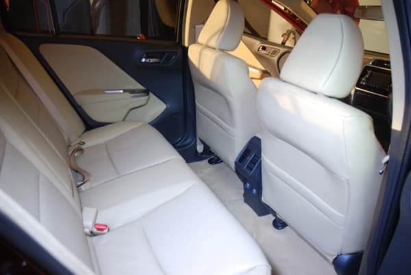 New Honda City rear seat space