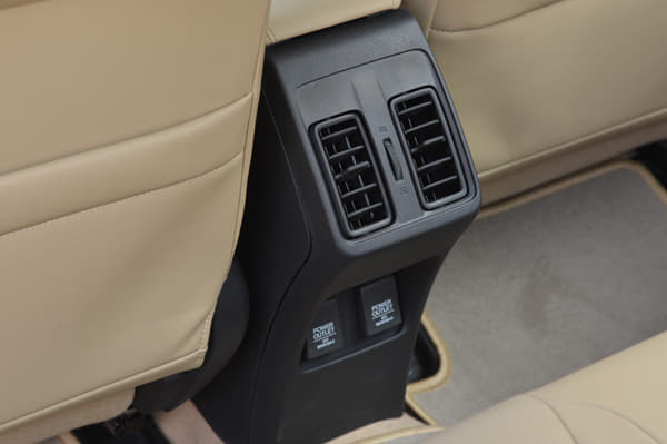 New Honda City comes with rear air-con vents. 