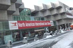 The Detroit motor show takes place at the Cobo Centre in the downtown area. 