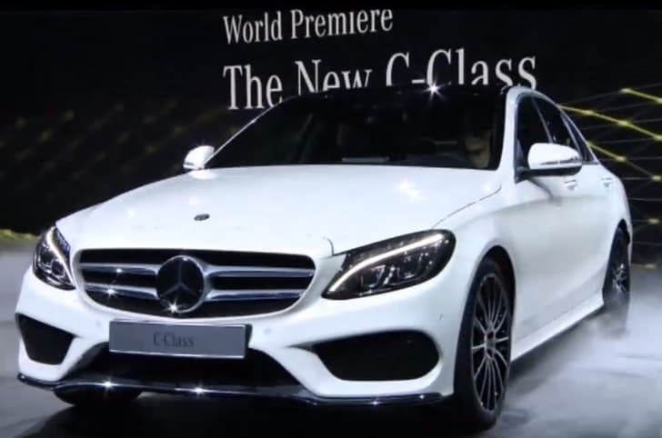 The new Mercedes C-class received its world début at the Detroit motor show.