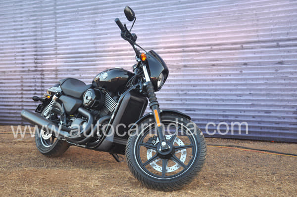 The pitch black paint scheme highlights Harley-Davidson's build quality and attention to detail.