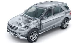 The armoured Mercedes ML class called the ML-Guard will be on display as well. 