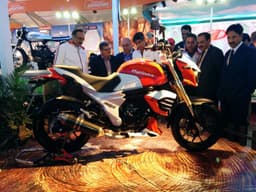 Mahindra first displayed the Mojo at the 2012 Auto Expo. 