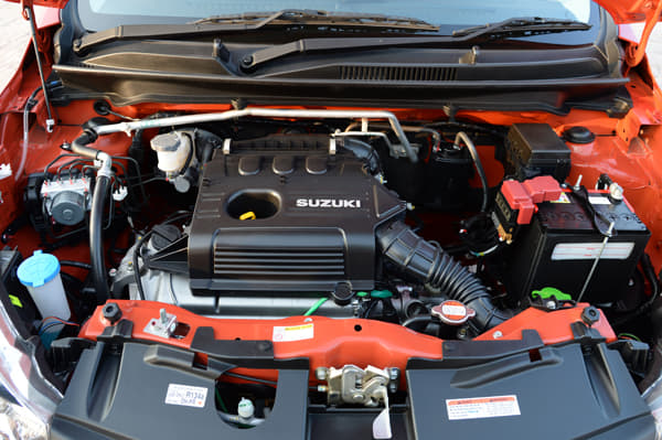 The updated K10 motor has decent power at low engine speeds, the motor is responsive and the engine’s quiet enough till 3000rpm too. 