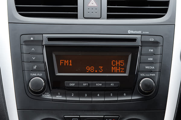 The upper variants of Celerio get a 2-DIN stereo. 