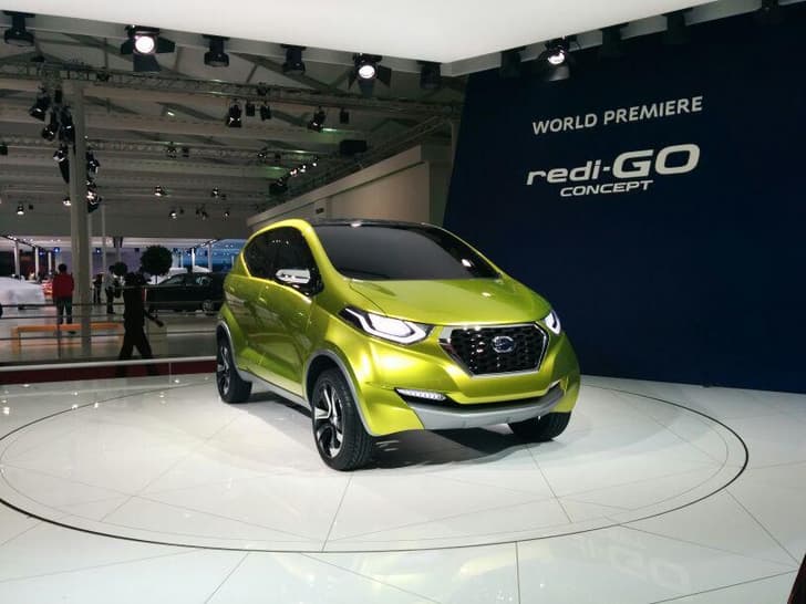 Datsun unveiled a new crossover concept, called the redi-GO, at the 2014 Auto Expo.