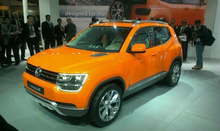 Volkswagen displayed the Taigun concept for the first time in India.