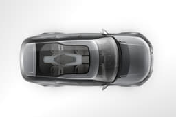 Smart Glass is used for panoramic roof. Swiping or gesturing at the glass allows more or less light to enter the cabin. 