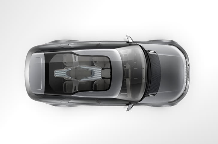 Smart Glass is used for panoramic roof. Swiping or gesturing at the glass allows more or less light to enter the cabin.