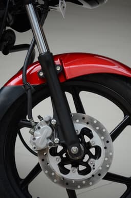 Disc brake upfront is provided for efficient braking.