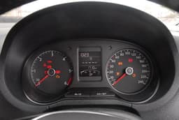 The instrument cluster remains the same, although the red multi-information display between the speedo and tacho is now in blue.
