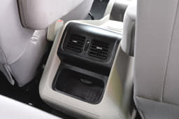 Middle passengers get AC vents and some storage space.