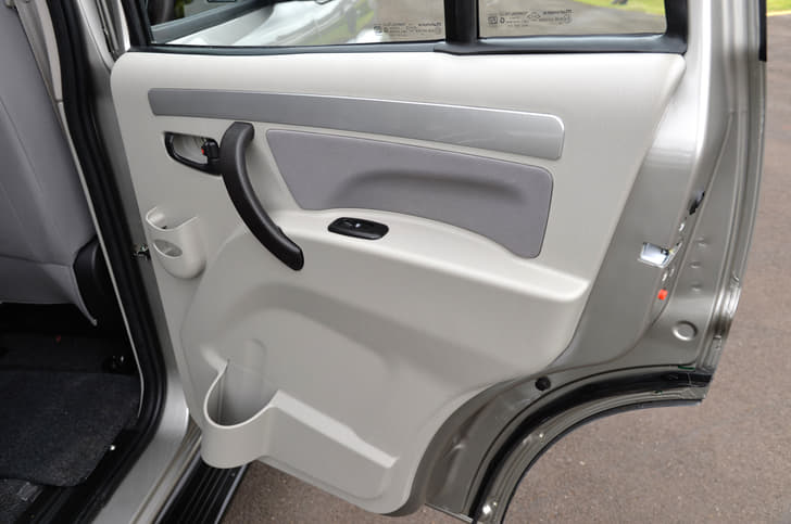 Rear doors get new door-pads and a bottle holder. 