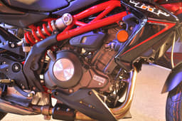 Stylish engine bay has a lot of interesting details.