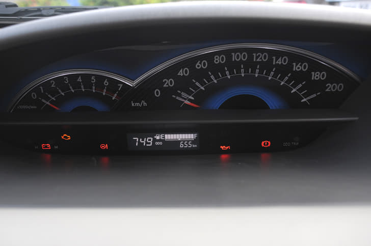 The instrument panel continues to remain at the centre of the dash, now gets digital display with clock.