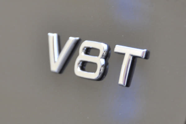 In profile, this badge is the only tell-tale sign of the big engine that lies underneath.  