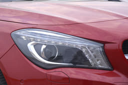 Headlights are same as the A-class hatchback's with LED daytime-running units. 