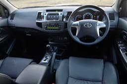 The Fortuner 3.0 4WD AT comes with all-black interiors instead of the dual-tone theme seen on other Fortuner models. 